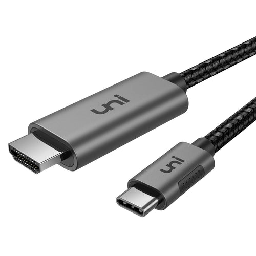 كابل يوني USB C إلى HDMI بطول 10 قدم 4K@60Hz لهواتف Galaxy S24 و MacBook و Chromebook