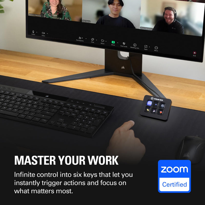 Elgato Stream Deck Mini, 6 Customizable LCD Macro Keys